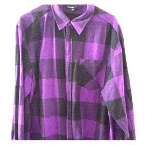 Purple and black flannel!!!super cute!!!